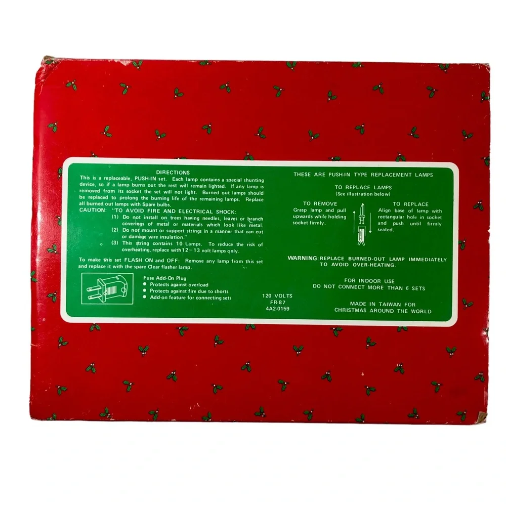 Vintage House of Lloyd 1987 Christmas Around the World 10 Angel Lights #54-558